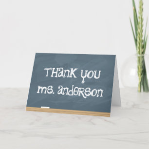 Thank your Teacher or Tutor! (add teachers name) You Card