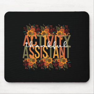 Thankful Activity Istant Thanksgiving Mouse Pad