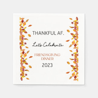 Thankful AF Napkin