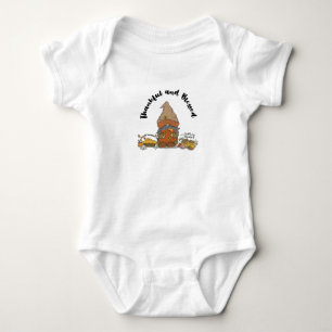 "Thankful and Blessed" Gnome with Honey and Pie Baby Bodysuit