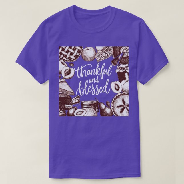 Thankful and blessed T-Shirt (Design Front)
