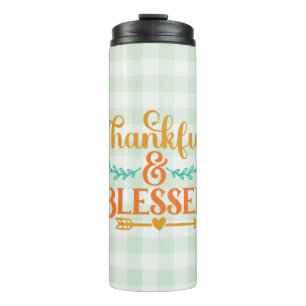 Thankful and Blessed Thermal Tumbler