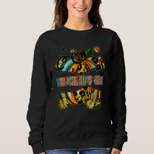 Thankful And Grateful And Blessed Trucker Girl Sweatshirt