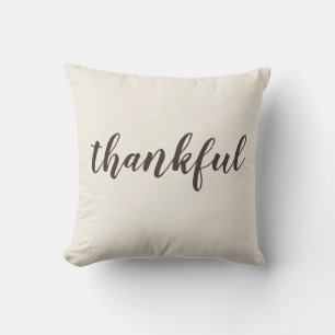 Thankful Autumn Halloween Throw Pillow