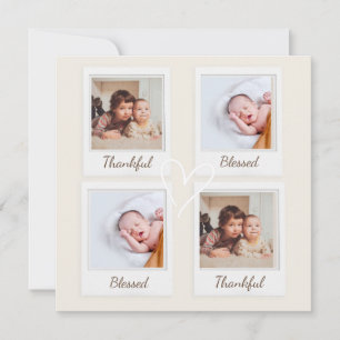 Thankful & Blessed Polaroid Photo   Custom Gift