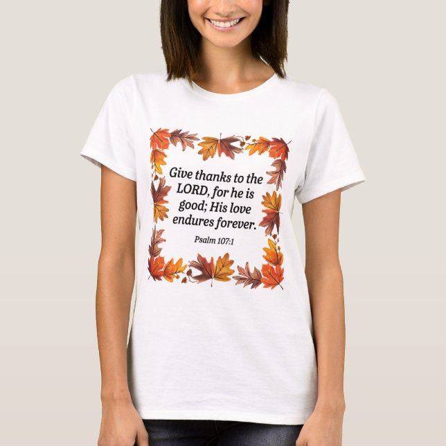 Thankful & Blessed T-Shirt (Front)