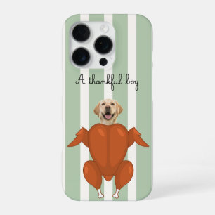 Thankful Boy Thanksgiving Dog Phone Case