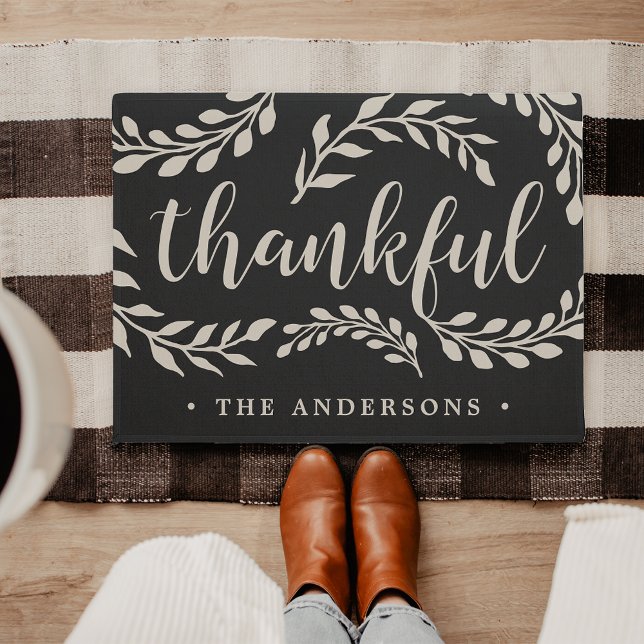 Thankful Branches | Personalised Doormat (Creator Uploaded)