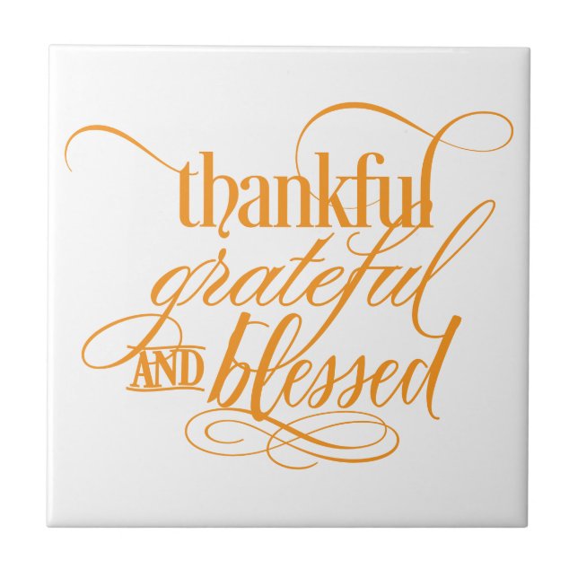 Thankful Ceramic Tile (Front)