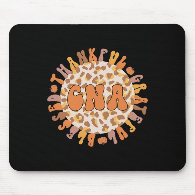 Thankful Certified Nursing Assistant Thanksgiving  Mouse Pad (Front)