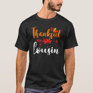 Thankful Cousin Cute Thanksgiving Matching Family T-Shirt