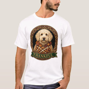 Thankful Cream Goldendoodle Celtic T-Shirt
