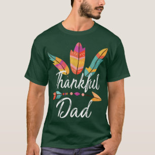 Thankful Dad Thanksgiving Family Matching Men Wom T-Shirt
