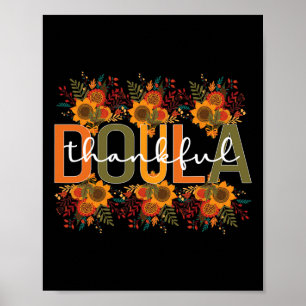 Thankful Doula Thanksgiving Postpartum Doula  Poster