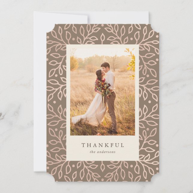 Thankful Fall Photo Card (Front)