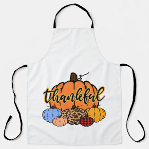 Thankful Fall Pumpkins Design Apron