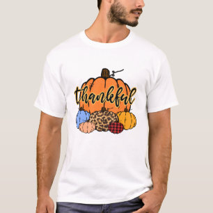 Thankful Fall Pumpkins Design T-Shirt