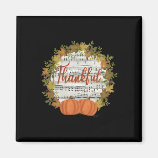 Thankful Fall Wreath with Music Magnet