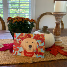 Thankful - Falling Into My Life Thanksgiving Card