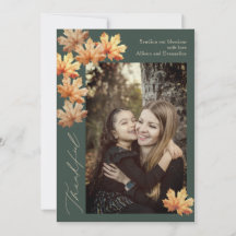 Thankful, Family Thanksgiving Photo Card