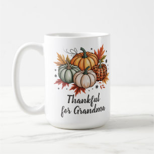 Thankful for Grandma Thanksgiving Pumpkins  Coffee Mug