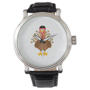 thankful for hockey thanksgiving Funny Turkey Ice Watch