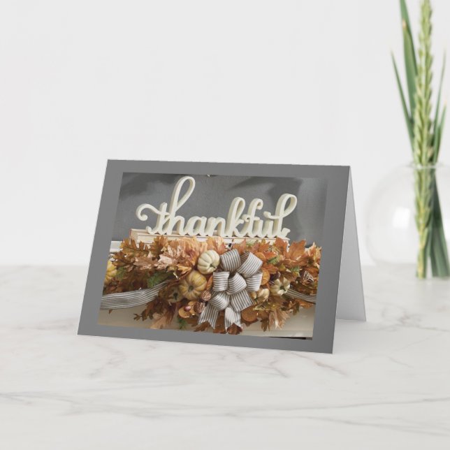 THANKFUL FOR **MY AUNT** THANKSGIVING CARD (Front)