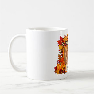 Thankful for My Dog Personalized Thanksgiving Pet Coffee Mug