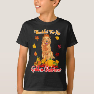 Thankful For My Golden Retriever Thanksgiving Pump T-Shirt
