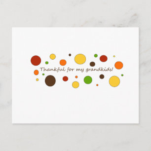 Thankful for my grandkids postcard