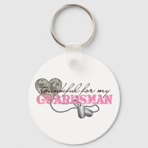 Thankful For My Guardsman Key Ring
