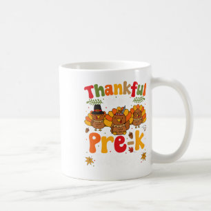 Thankful For My Pre-k Turkeys Thanksgiving Teacher Coffee Mug