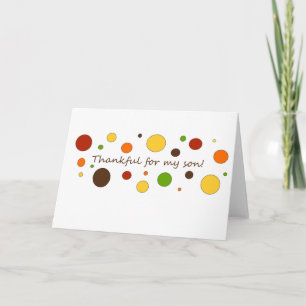 Thankful for my son holiday card