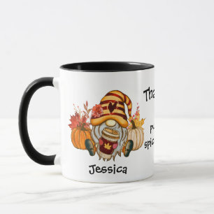 Thankful For Pumpkin Spice Season Gnome Mug