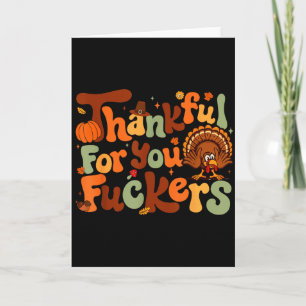 Thankful For You Forers Thanksgiving Happy Turkey Card