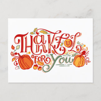 THANKFUL FOR YOU POSTCARD