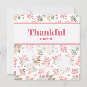Thankful For You Spring Floral Card