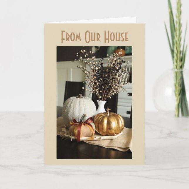 ***THANKFUL FOR YOU**** TIME OF YEAR TO SAY SO HOLIDAY CARD (Front)