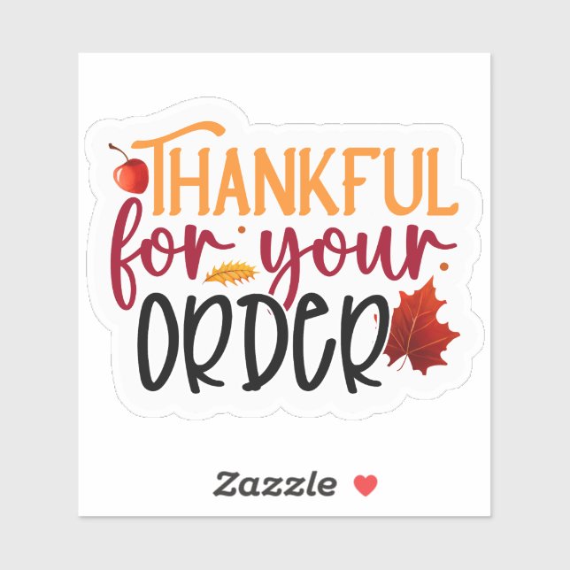 Thankful for your order (Sheet)
