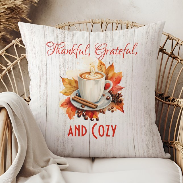 Thankful, Grateful, and Cosy – Thanksgiving Cushion (Creator Uploaded)