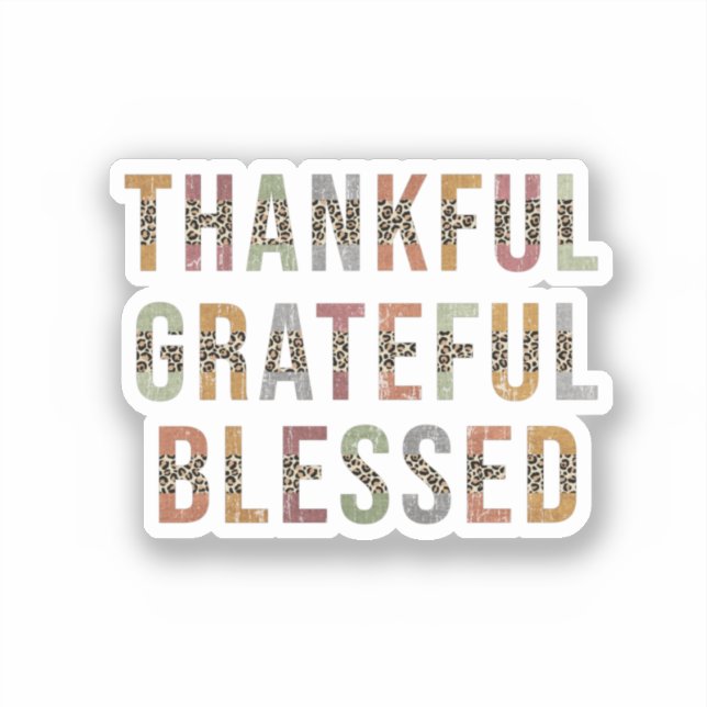 Thankful, Grateful, Blessed (Front)