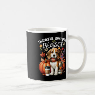 Thankful Grateful Blessed Beagle Dog Happy Fall Y' Coffee Mug