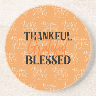 Thankful, Grateful, Blessed Coaster