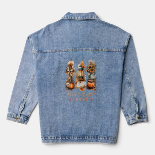 Thankful Grateful Blessed Denim Jacket