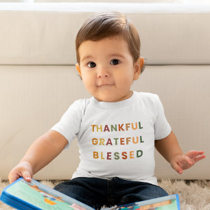 Thankful Grateful Blessed – Fall Colours  Toddler T-Shirt