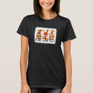 Thankful Grateful Blessed Fall Gnomes Autumn Thank T-Shirt