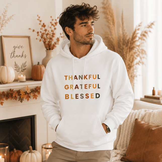 Thankful Grateful Blessed – Fall Hoodie (Creator Uploaded)