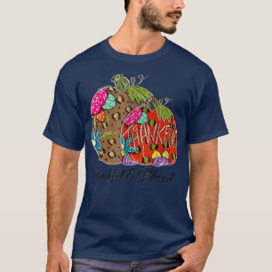 Thankful Grateful Blessed Fall Pumpkins Autumn Tha T-Shirt