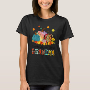 Thankful Grateful Blessed Grandma Pumpkins Thanksg T-Shirt