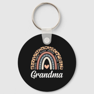 Thankful Grateful Blessed Grandma Thanksgiving Rai Key Ring